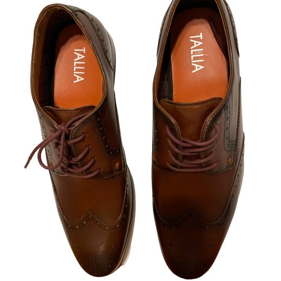 TALLIA Vitale Leather Wingtip Derby size: 9.5M - Picture 2 of 10